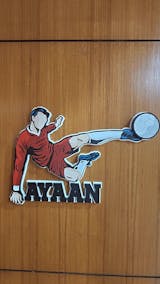 Football Fanatic - Kids' Room Door Sign