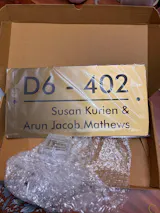 Futura (Gold Stainless Steel) - Contemporary House Number/Name Sign