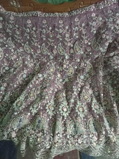 Net Fabric Sequins embroidery Semi-Stitched Lehenga & Unstitched Blouse With Dupatta