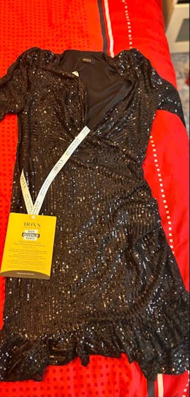 Naomi | Payetli Mini Slim Elbise