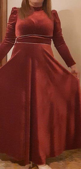 Blum | Kadife Maxi Kloş Elbise