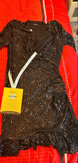 Naomi | Payetli Mini Slim Elbise