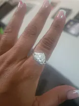 Heart Nugget Ring - 925 Silver