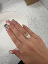 Heart Nugget Ring - 925 Silver