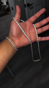 5mm Rope Chain + Bracelet Bundle - 925 Silver