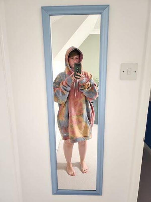 Blank 'No Mood' - Huge Tie Dye Oversized Original Hoody