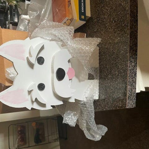 West Highlander hond Plantenbak