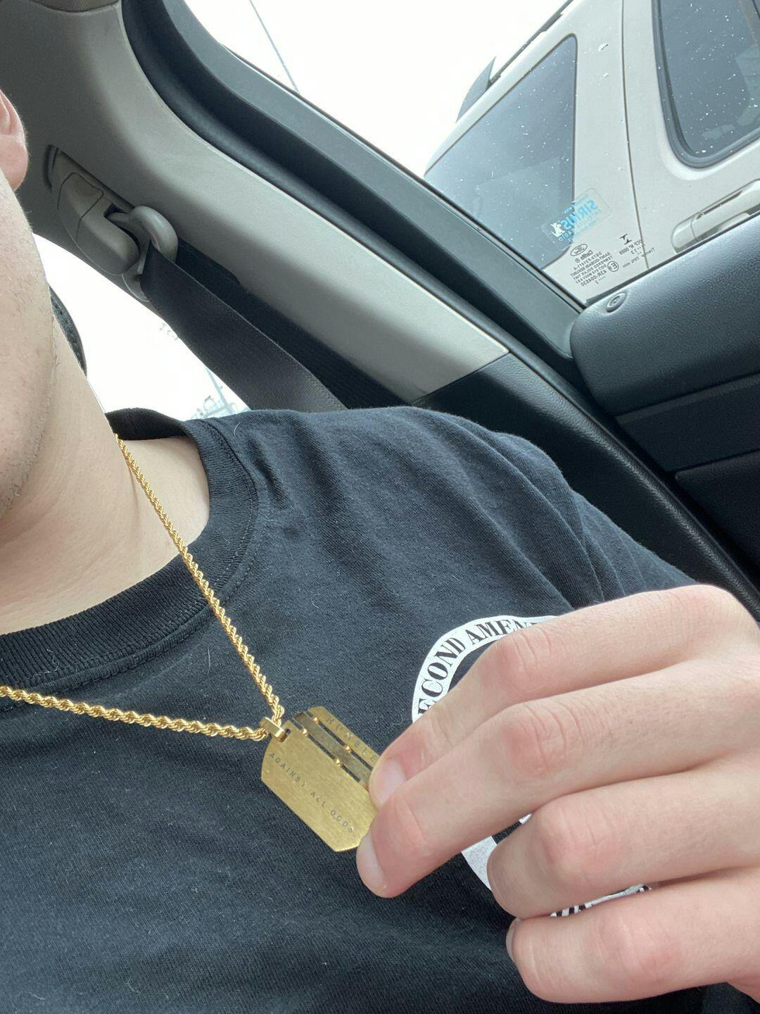 Against All Odds Dog Tag in Gold - Humble
