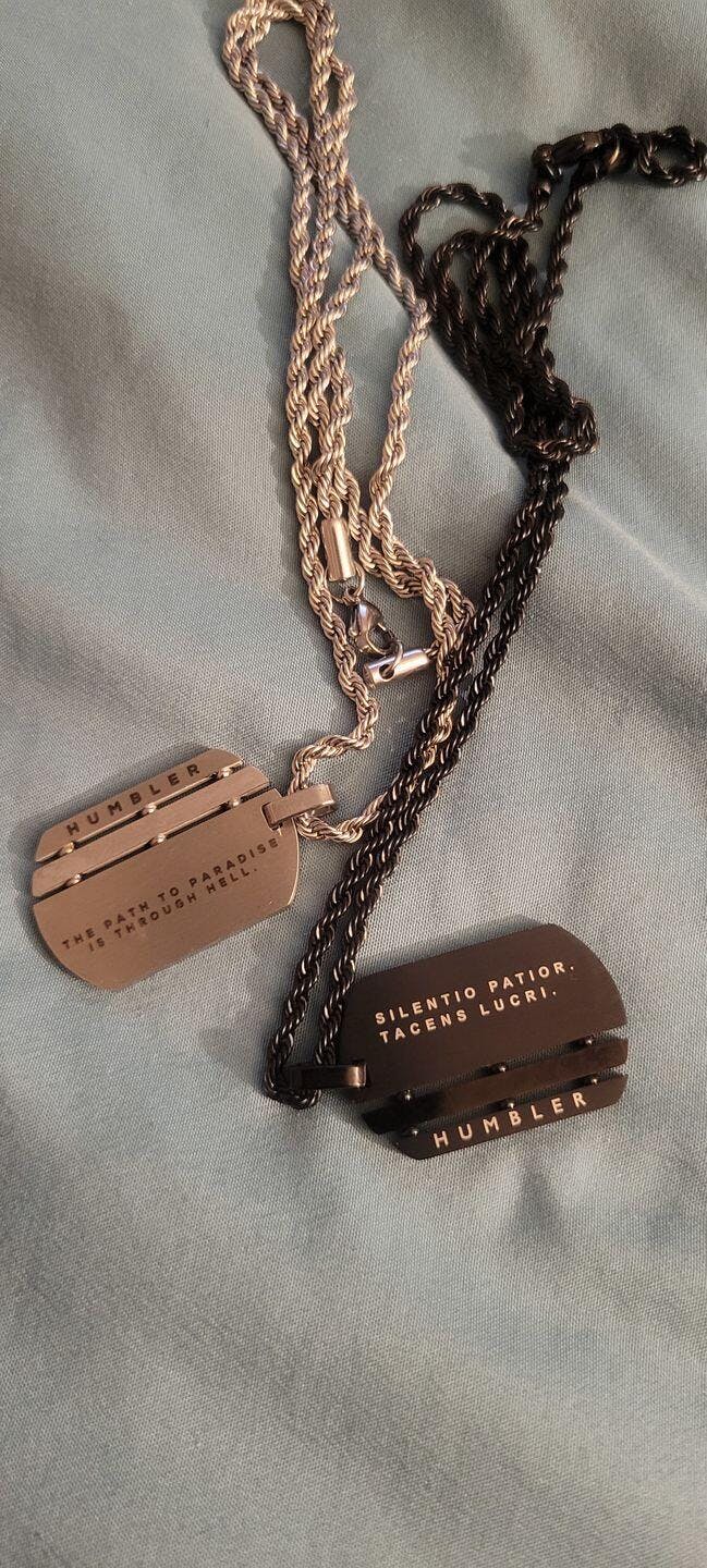 Win In Silence Dog Tag