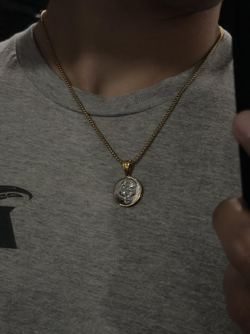 Death Smile Memento Mori Coin Pendant