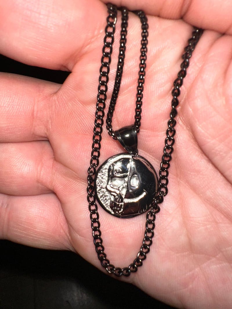 Death Smile Memento Mori Coin Pendant
