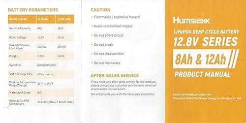 [⚡Black Friday Offer] 12V 100Ah Group 24 LiFePO4 Battery with 100A BMS