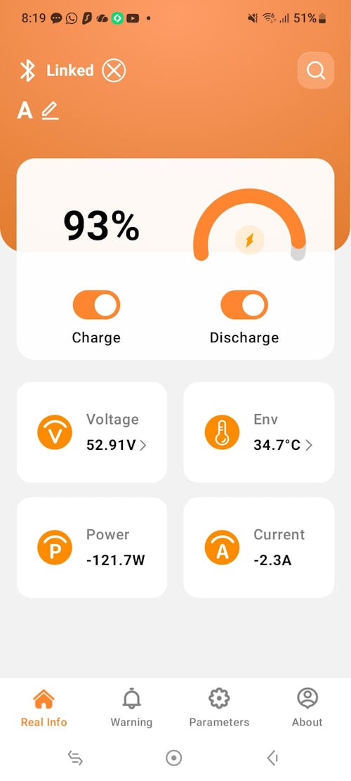[Best Seller] 48V (51.2V) 100Ah 3U Server Rack Bluetooth LiFePO4 Battery with 100A BMS