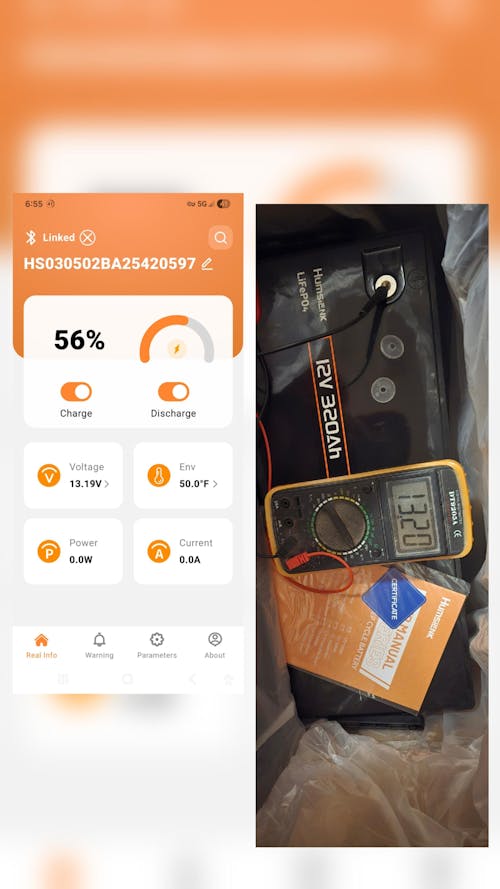 [Limited Stock] 12V 320Ah Bluetooth LiFePO4 Battery with 250A BMS