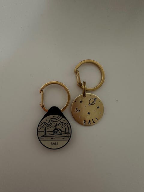 Silikon Hundemarke ® Taupe