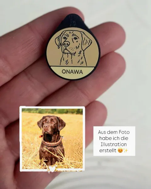 Individuelle Silikon Hundemarke ®