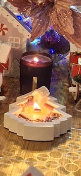 Vela Arbol Dorado - Canela & Naranja