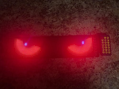 led sign eyes