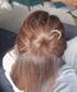 Twist & Hammered gold U pin bun holder Hair fork