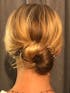 Twist & Hammered gold U pin bun holder Hair fork