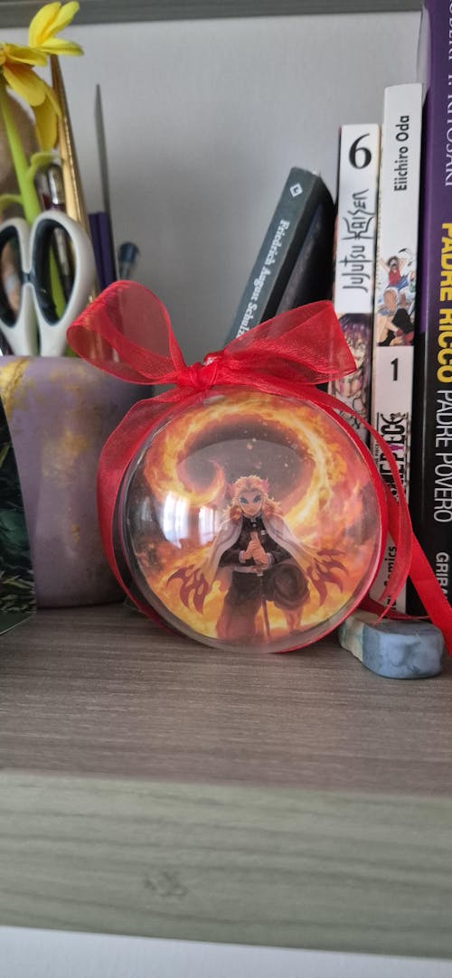 Sfera di Natale Pilastro del fuoco - Plexiglass