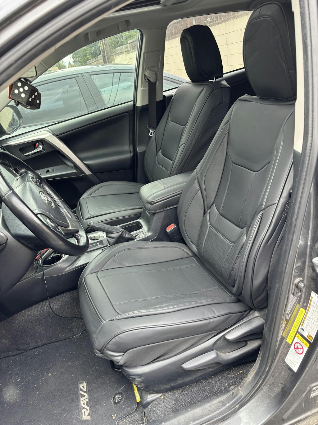 Toyota RAV4 Seat Covers - Custom-Fit, Comfort Leather, Easy Install - Black