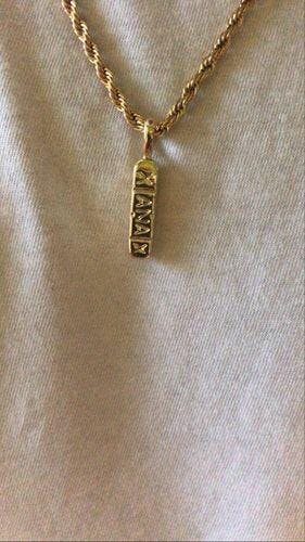 Gold store xanax pendant