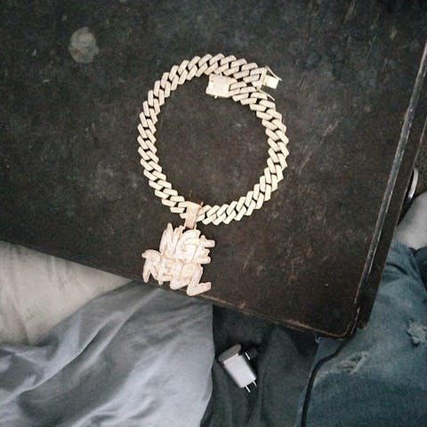 Custom Solid Base Letter Pendant