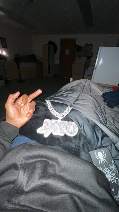 Custom Baguette Neon Font Pendant