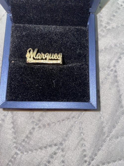 18K Gold Name Ring