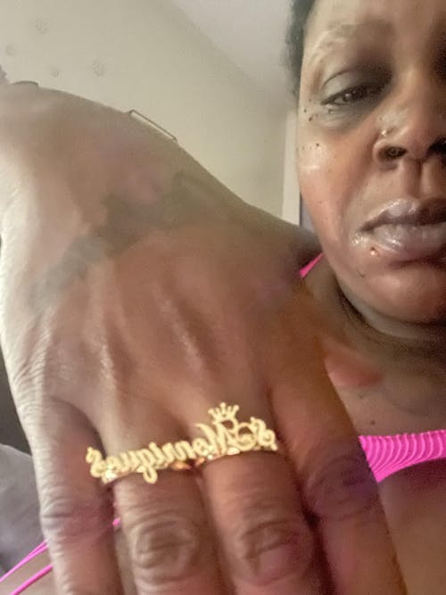 Two Finger Crown Name Ring