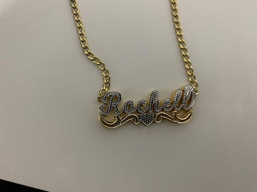 Plated Heart Name Necklace