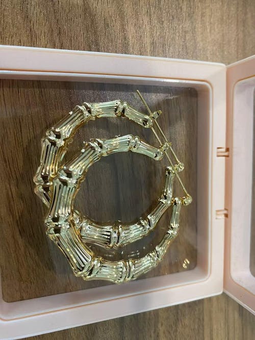 Bamboo Hoop Earrings