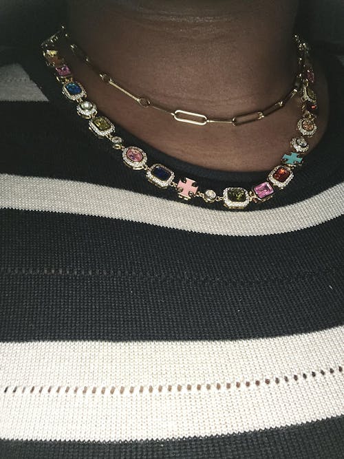 Gold Solstice Gemstone Necklace (Unisex)