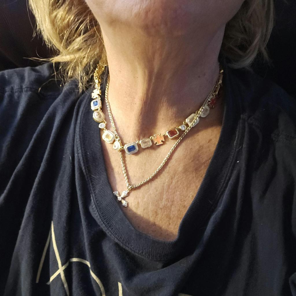 Iceyqueen Gold Solstice Gemstone Necklace (Unisex)