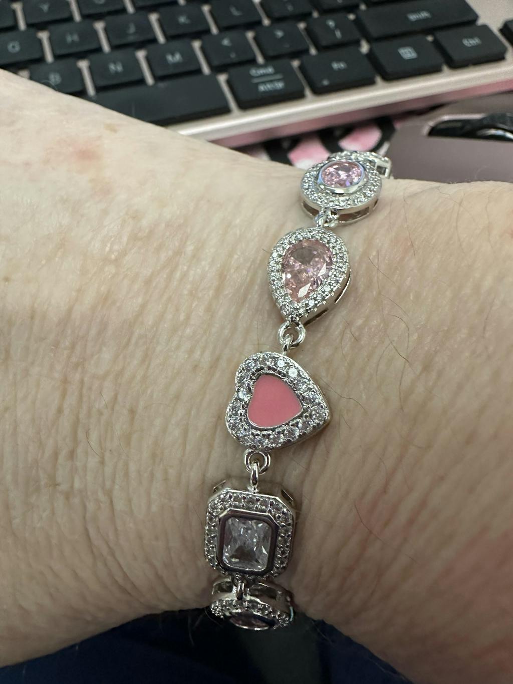 Sakura Dream Pink Gemstone Bracelet