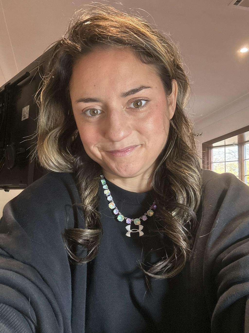 Cotton Candy Charm Gemstone Necklace