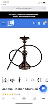 Buy Japona Hookah Shisha Shuriken Mini