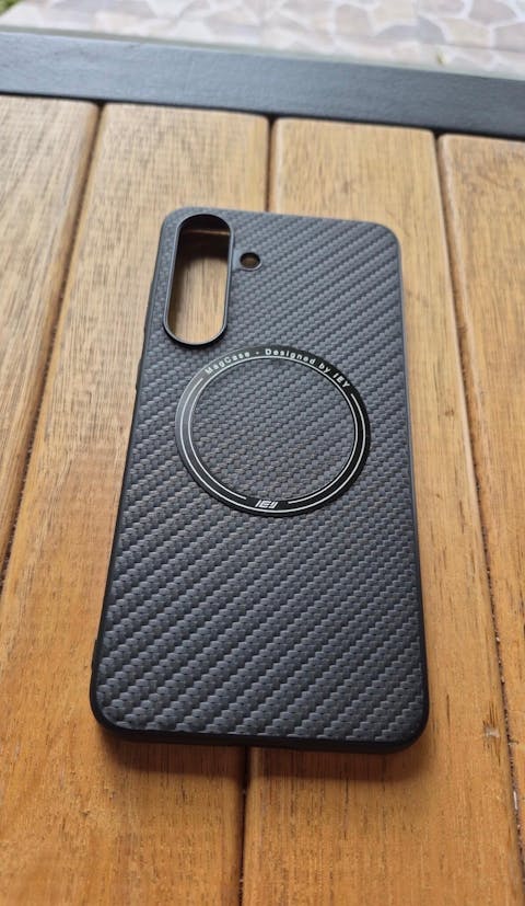 Combo MagSafe Carbon - Funda Samsung & Billetera