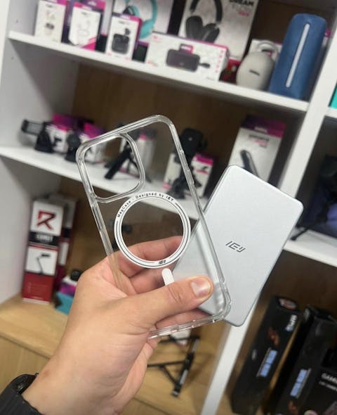 Combo MagSafe – Funda Transparente & Batería Inalámbrica Ultrafina 5000 mAh