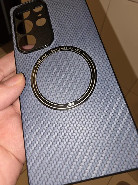 Combo MagSafe Carbon - Funda Samsung & Billetera