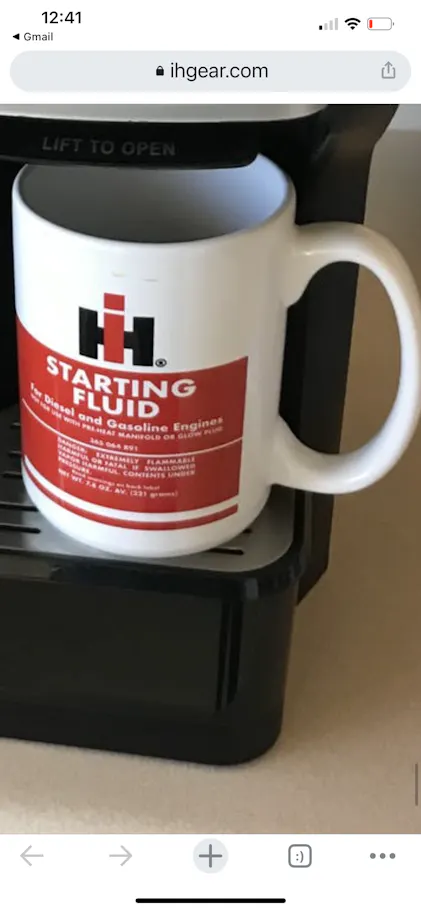 IH Starting Fluid 15 oz. Coffee Mug | IH Gear - IH GEAR