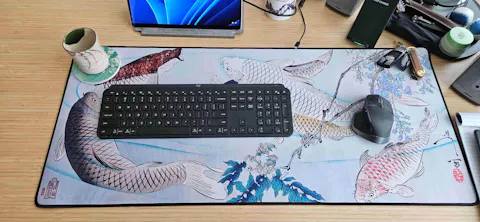 CARP WITH WISTERIA, BY YOSHITOSHI