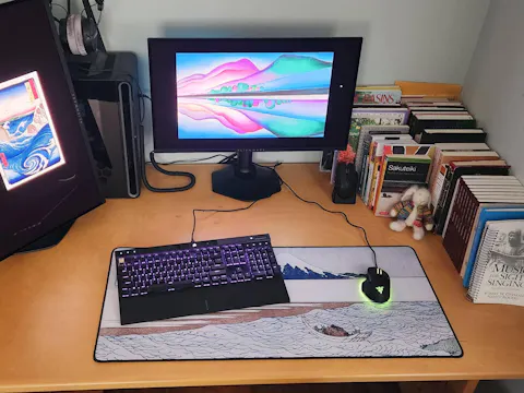 THE JEWEL RIVER IN MUSASHI PROVINCE, BY HOKUSAI