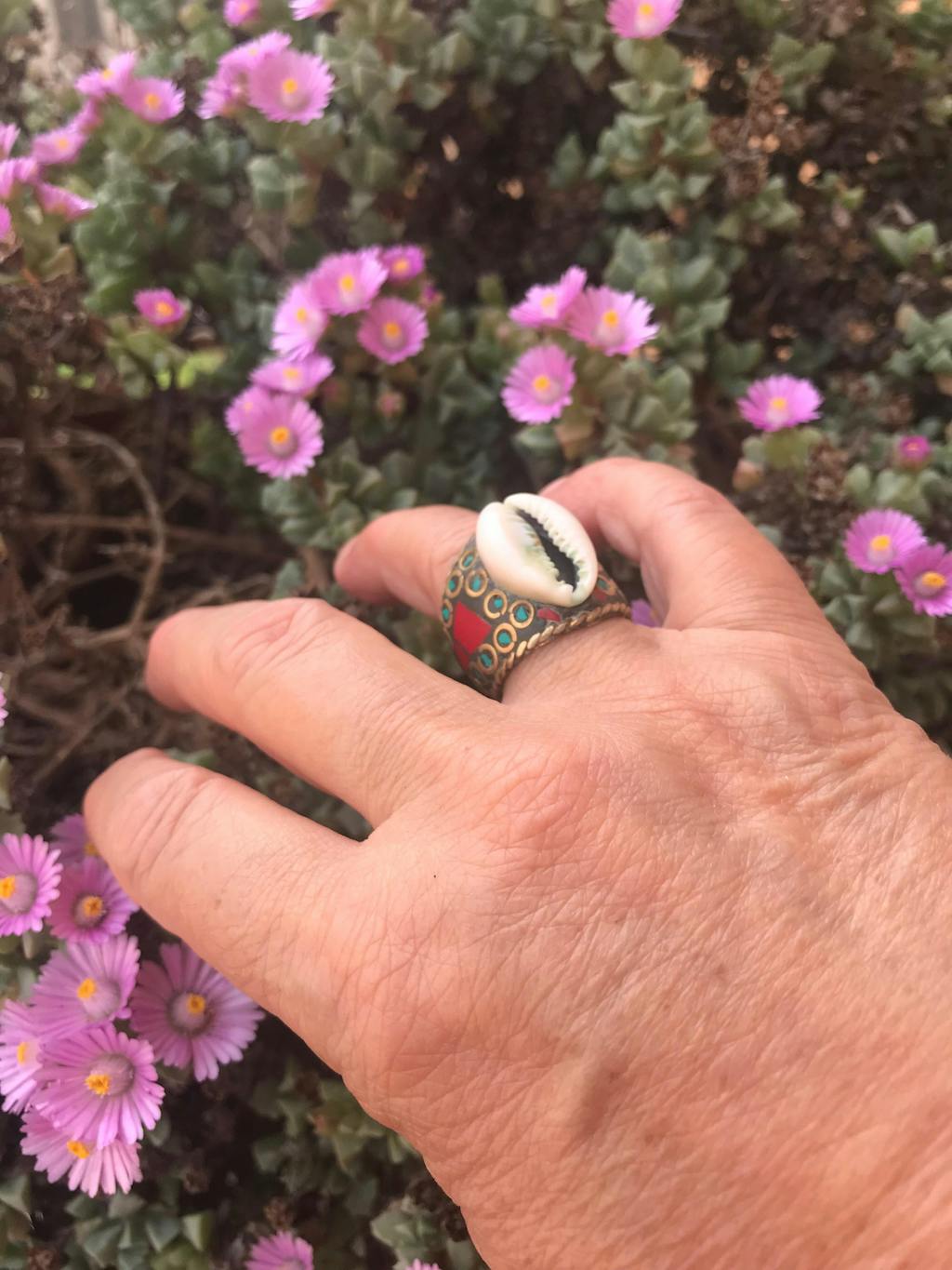 ANELLO ETNICO ANELLO artigianale Corallo