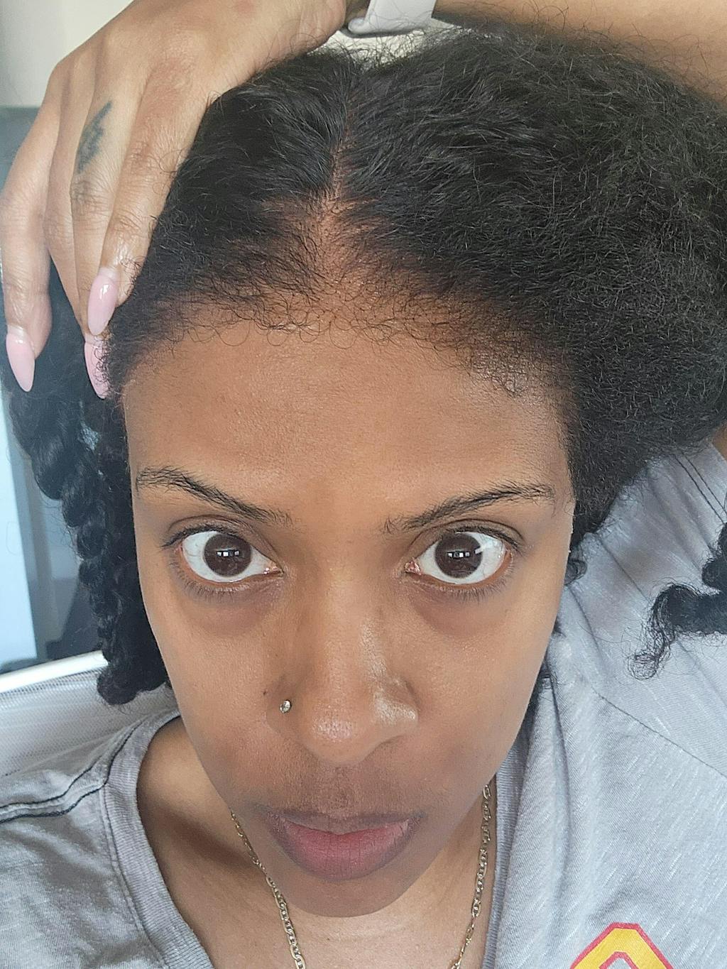 Afro Coily HD Lace Frontal With 4c Kinky Edges Wig