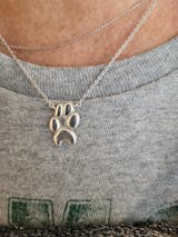 Silver Classic Paw Necklace