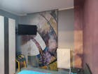 Set di 4 Tende a Pannello Pittura Artistica Astratta Moderna