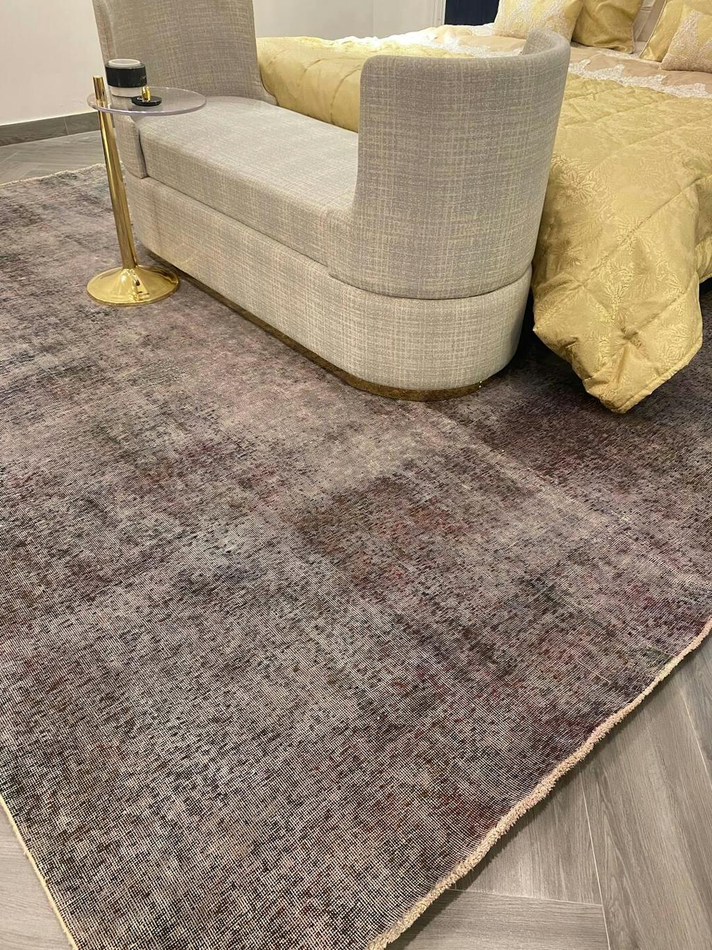 Pak Persian Overdyed Hand Knotted Wool Rug - Size: 12.5 x 9.4