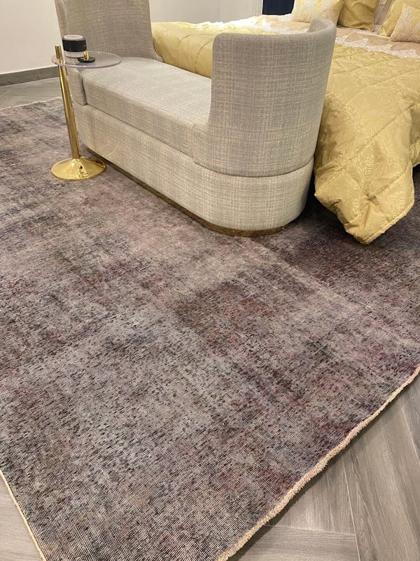 Pak Persian Overdyed Hand Knotted Wool Rug - Size: 12.5 x 9.4